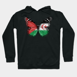 Western Saharan Flag  Butterfly - Gift for Western Saharan From Western Sahara Hoodie